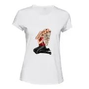 Bloody Lady Vampire Diaries Costume White Ladies Women T Shirt Tee Top