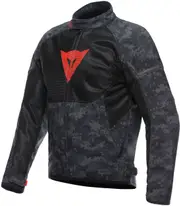 Dainese Ignite Air Camo, textile jacket , color: Dark Grey/Black/Neon-Red , size: 46