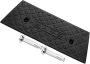 6cm High Black Plastic Threshold Ramp Wheelchair Entry Ramp for Home Office for Electric Wheelchair Toy Car Cleaning Robots