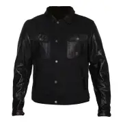 Kansas Aramide Leather Jacket Black Black