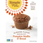Simple Mills, Naturally Gluten-Free, Almond Flour Mix, Pumpkin Muffin & Bread, 9