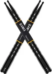 Drum Sticks 5a Drumstick 2 Pack Carbon Fiber Drumsticks 2Pair balck wave