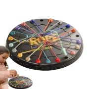 Rope Puzzle Game Colorful Lacing Toys Board Game Fun Travel Game Twisted
