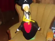 Pirate Geese Outfit Crochet Geese Clothes Outdoor Statue Garden