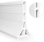 3.8'' High Shower Threshold Water Dam Collapsible Inch Shower Water Splash Guard for Shower Water Blocker for Wet and Dry Separation Bathroom and Kitchen…