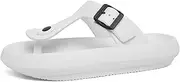 [AONETIGER] Men's Flip Flops Toe Separator Women's Non-Slip Thick Sole Bathing Shoes Soft Beach Sandals Slippers Cosy Slides