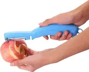 Professional Vegetable Peeler, Electric Peeler, Electric Apple Peeler, Vegetable Peeler Apply to Vegetables, Apple Peeler (Blue),2024 Ping