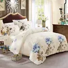 Floral Doona Duvet Quilt Cover Set Queen Super King Size Bedding Set Pillowcases