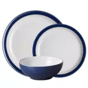 Denby Dinnerware Sets (For 4) Round Multi-Purpose Stoneware Dark Blue 12-Piece