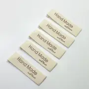 100Pcs Cotton Woven Label Handmade with Love DIY Clothing Sewing DIY Tags Label