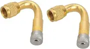 iplusmile Valve Stem Fitting for Bicycles 2pcs 45 Degree Tire Valve Extenders Design for Quick Installati