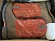 NWT Men's ARIAT WorkHog Steel Toe Square Toe Work Boots Dark Earth Brick 15 EE
