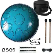 Steel Tongue Drum 15 Notes 12 Inches Tongue Drum Handpan Drum Percussion for Med