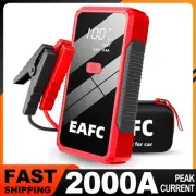 2000A/1200A High Power Car Battery Jump Starter Portable Car Battery Booster Cha