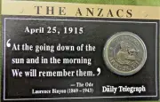 New in Wrap CARDED DAILY TELEGRAPH ANZAC DAY MEDAL