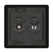 Blue Sea Systems 12V DC Socket and Dual USB Charger Panel
