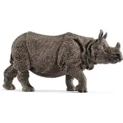Schleich 5.5'' Indian Rhinoceros Animal Action Figure Kids/Children Toy 3-8y