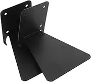 ORFOFE 2pcs Invisible Floating Bookshelves Metal Wall Storage Shelf Wall Bookshelf for Home Decor Height Display Shelves Modern Aesthetic Space Saving Design