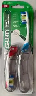 NEW SUNSTAR GUM Travel Foldable Toothbrush Soft Tongue Cleaner