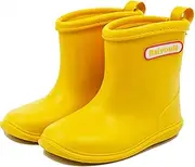 BAIYOU Baby Rain Boots Boys Girls Anti-Slip Waterproof Rain Shoes 1-6 Years Old