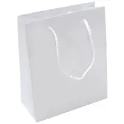 J.Burrows Carry Bags Small White Glossy 15 Pack