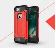 MCC Shockproof iPhone 8 Plus 7 Pls Heavy Duty Case Cover Tough Apple 8+ 7+ [Red]