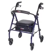 Carex Steel Rollator Walker with Seat and Wheels - Rolling Walker for Seniors...