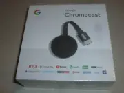 NEW GOOGLE CHROMECAST MEDIA STREAMER 2ND GENERATION GA3A00093-A14-Z01 BLACK NIB