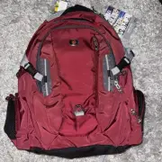 SwissGear Commute BackPack Crimson/Grey Swiss Emblem for 16" Laptop NWT