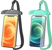 Ayawiss Waterproof Phone Pouch, 100% Waterproof Cell Phone Case Dry Bag with Lanyard for iPhone 15 14 13 12 Pro Max Plus, Samsung Galaxy S24 S23 Ultra - Beach Cruise Snorkeling Essential - 2 Pack