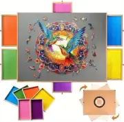 1500 Piece Rotating Puzzle Board with Drawers-Portable Wooden Jigsaw Puzzle Tabl