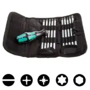 Wera INTERCHANGEABLE SCREWDRIVER SET 11Pcs Slotted, Phillips, Pozidriv, Torx,Hex