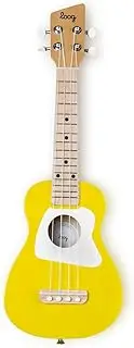 [Loog] Wood Soprano Ukulele for Kids & Beginners, App & Lessons, All Ages (Yellow)