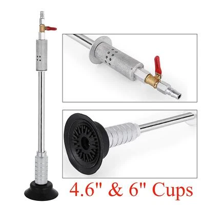 Air Pneumatic Auto Body Repair 2x Suction Cups Dent Puller w/ 5lbs Slide Hammer