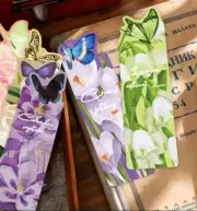 30 PC Bookmark Set Butterfly Floral Outdoor Plants 1.5" x 5.2” New Free Ship 180
