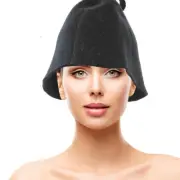 2 Pcs Wool Felt Shower Cap Household Hat Accessories for