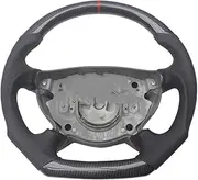 Real Carbon Fiber Steering Wheel Compatible for Mercedes E-Class W211 E320 E400 E55 AMG 2003–2006 G-Class W463 2002-2007