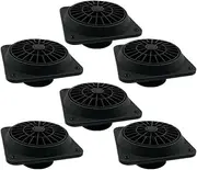 QCLCVBBFGW 6X 60mm 75mm 90mm Black Car Air Conditioner Outlet Fit for Webasto Fit for Eberspacher Heater Air Vent Outlet with Fan Air Conditioning Vent(6Pcs 60mm)