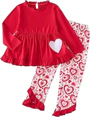 [Generic] Teen Girl Outfits 16 18 Infant Baby Girls Long Sleeve Patchwork Tops Cartoon Print Pants Trousers Outfit Set Baby Girl Giraffe Clothes