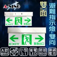 在飛比找momo購物網優惠-【A-NING】3：1避難方向指示燈-壁掛式 雙面 雙向款(