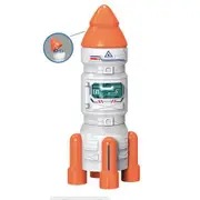 Rocket 3 Building Blocks Card Set Space Assembly Toy DIY Rocket Spaceship with Light Music Projection Science Education Toy for Ages 7 and Up