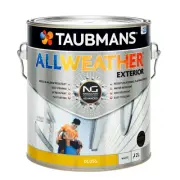taubmans 2l white gloss all weather exterior paint