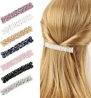 VinBee 7 Pcs Hair Clips Crystal Rhinestone Fashion Hair Pins Barrette for Women Shiny Bling