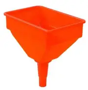 Large Plastic Rectangular Funnel With Filter 4.5L -280mm X 190mm - Heavy Duty