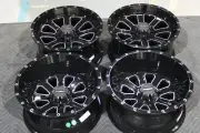 YAMAHA WOLVERINE 350 14" SYSTEM 3 ST-4 MACHINED / BLK ATV WHEELS (SET 4) SRA1CA