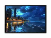 Surfer Pradise by Night Framed Print Fine Art Poster Print