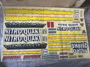 Decal Sheet Duratrax Thunder Quake - 1/8 4WD RC Nitro Monster Truck VTG RARE