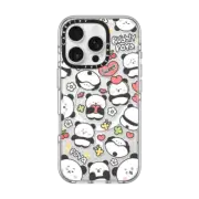 iPhone 16 Pro Clear Case MagSafe Compatible bubbly poya mix