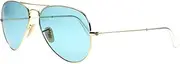 [Ray-Ban] AVIATOR LARGE METAL - GOLD Frame CRYSTAL POLAR SKY BLUE Lenses 58mm Polarized