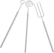 OFFSCH DIY Baking Supplies 3pc Stainless Steel Chocolate Fork Set Utensil Set Cooking Utensils Candy Making Tools Fondue Forks Cake Decorating Supplies